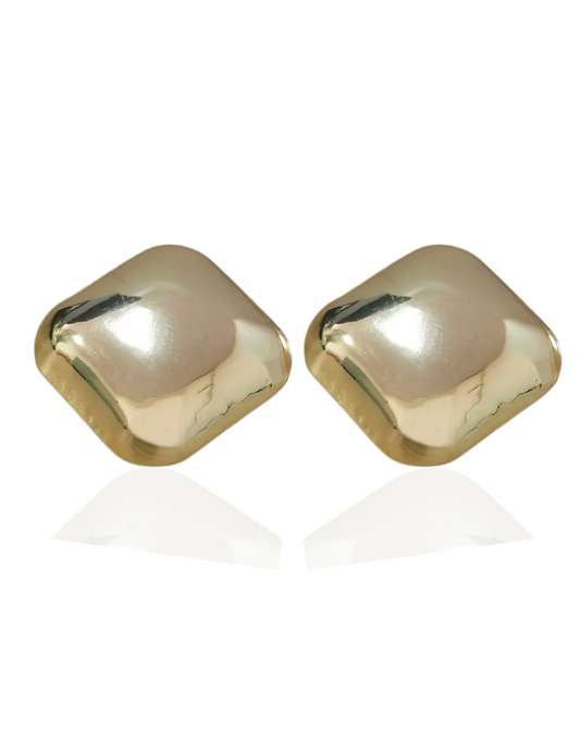 DIAHANNA SQUARE EARRINGS (GOLD)