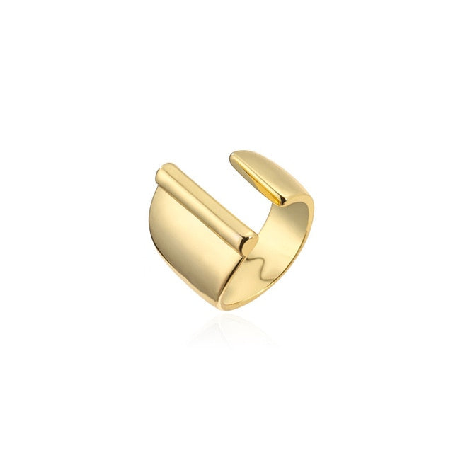 GOLD INITIAL RING