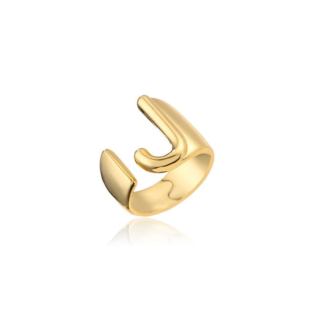 GOLD INITIAL RING