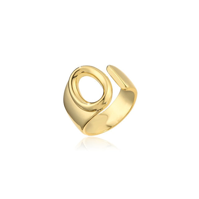 BAGUE INITIALE EN OR 